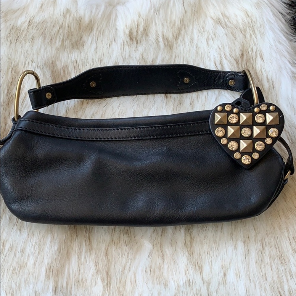 Juicy Couture black leather mini bag